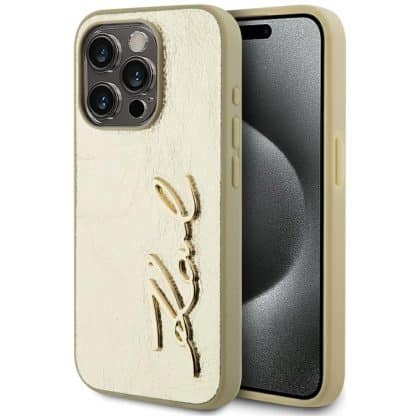 Karl Lagerfeld Metal Signature - θήκη για Apple iPhone 15 Pro - Πολύχρωμο