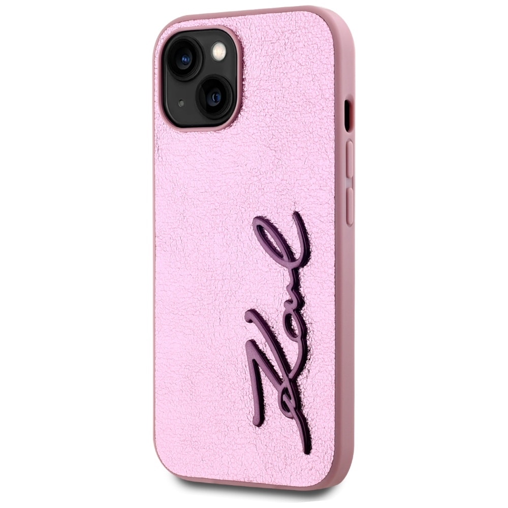 Karl Lagerfeld Metal Signature - θήκη για Apple iPhone 15 - Ροζ - Image 2
