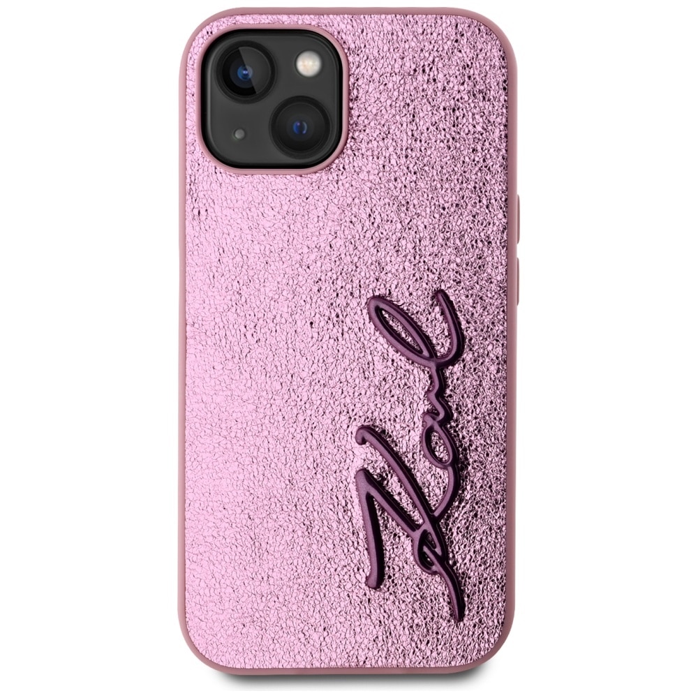 Karl Lagerfeld Metal Signature - θήκη για Apple iPhone 15 - Ροζ - Image 3