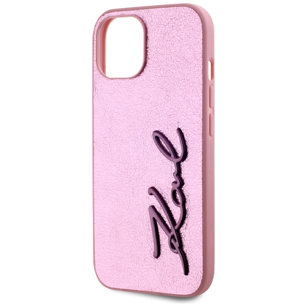 Karl Lagerfeld Metal Signature - θήκη για Apple iPhone 15 - Ροζ - Image 6