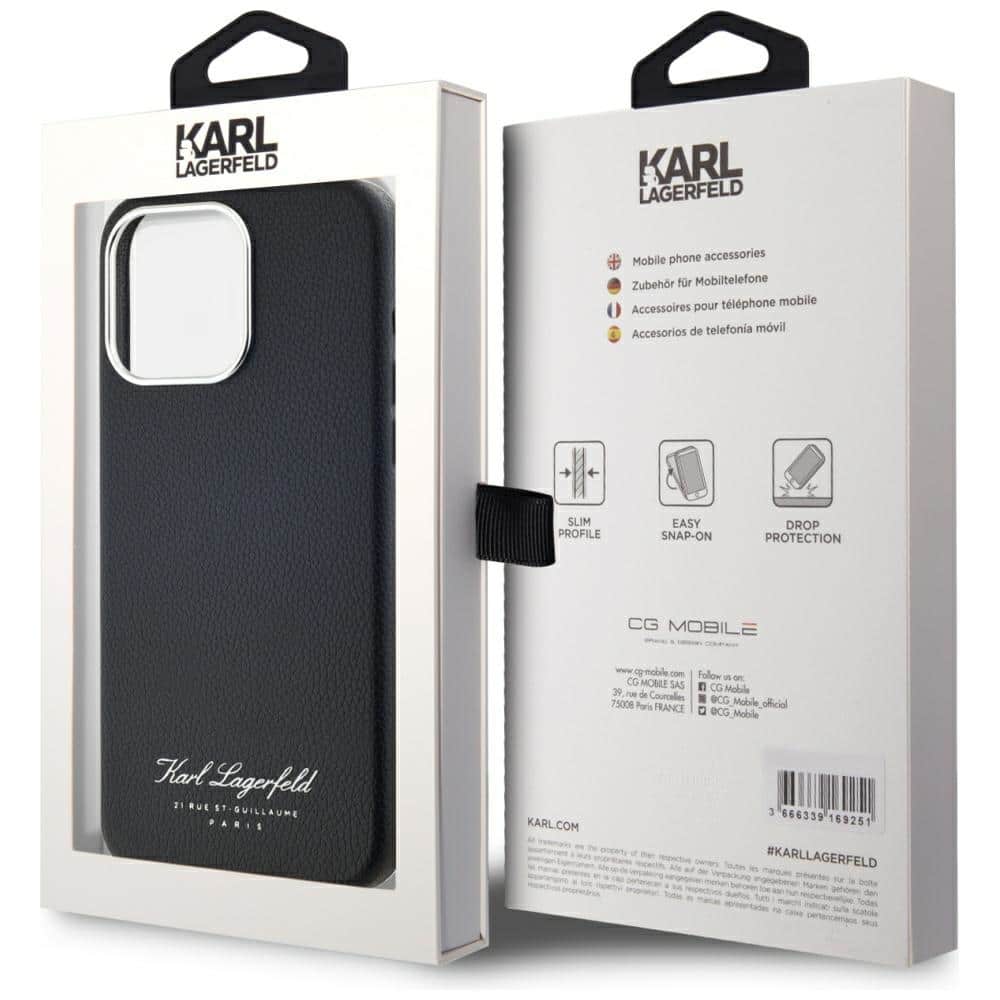 Karl Lagerfeld Hotel RSG - θήκη για Apple iPhone 15 Pro - Μαύρο - Image 8