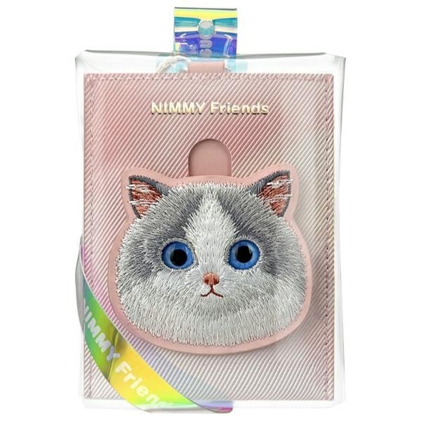 Nimmy - Πορτοφόλι για κάρτες Big Eyed Pet 2.0 Cat - Ροζ - Image 7