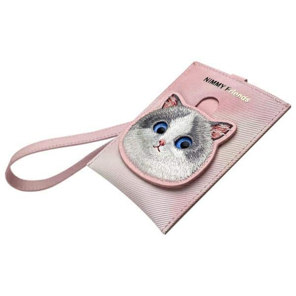 Nimmy - Πορτοφόλι για κάρτες Big Eyed Pet 2.0 Cat - Ροζ - Image 2
