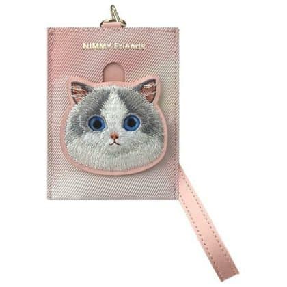 Nimmy - Πορτοφόλι για κάρτες Big Eyed Pet 2.0 Cat  - Ροζ
