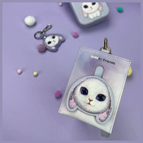 Nimmy - Πορτοφόλι για κάρτες Big Eyed Pet 2.0 Rabbit - Μωβ - Image 4