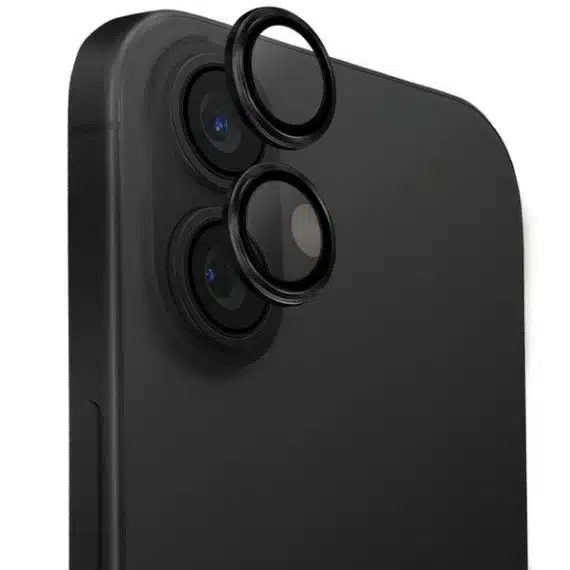 UNIQ Optix Aluminium Camera LensProtector iPhone 16 6.1" / 16 Plus 6.7" midnight black szkło na obie