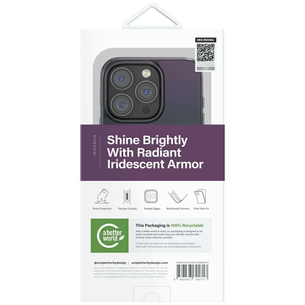 UNIQ Iridescia Magclick Charging - θήκη για Apple iPhone 16 Pro - Μαύρο - Image 5