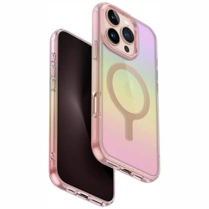 UNIQ Iridescia Magclick Charging - θήκη για Apple iPhone 16 Pro - Ροζ