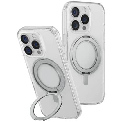 UNIQ Swivix 360 Περιστρεφόμενη Βάση στήριξης - θήκη για Apple iPhone 16 Pro - Διάφανο