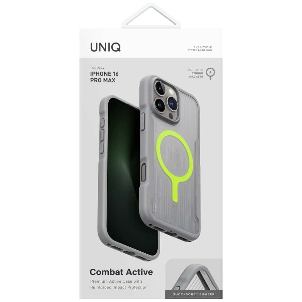 UNIQ Combat Active Magclick Charging - θήκη για Apple iPhone 16 Pro Max - Γκρι - Image 5