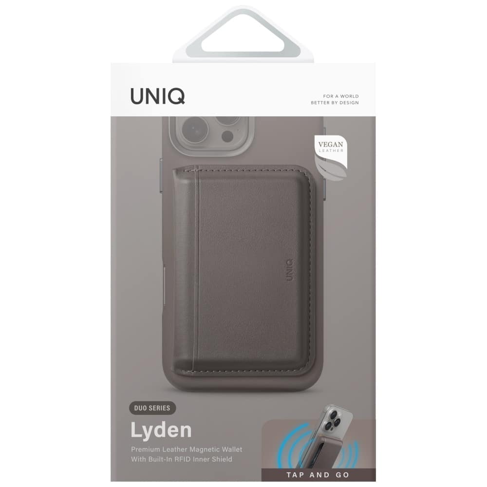 Magnetic RFID wallet UNIQ Lyden DS stand phone gray - Image 4