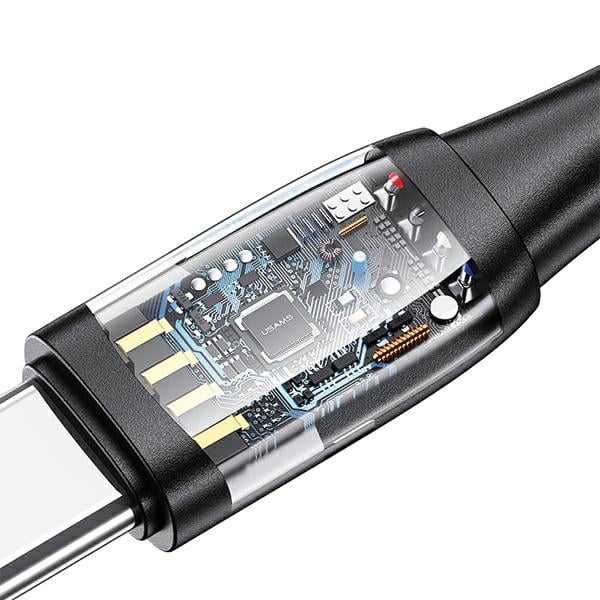 USAMS Καλώδιο U85 2xUSB-C/USB/Micro-USB/Lightning 6w1 2m 100W PD Fast Charge μωβ SJ646USB02 (US-SJ646) - Image 4