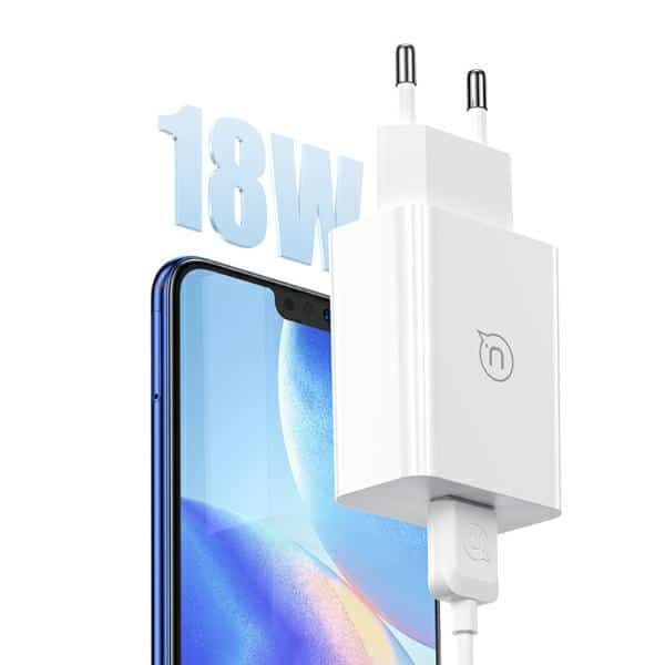 USAMS Ład. siec. 18W + kabel USB-C/USB-A1m Fast Charging SC SCXLTZ02 λευκό - Image 3