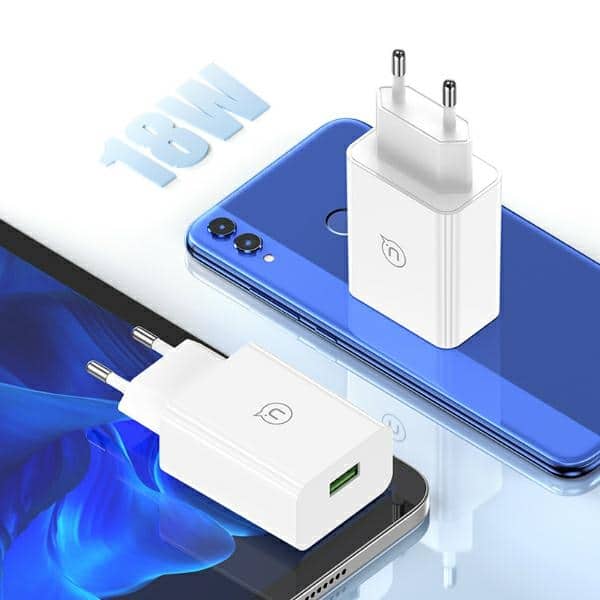 USAMS Ład. siec. 18W + kabel USB-C/USB-A1m Fast Charging SC SCXLTZ02 λευκό - Image 5