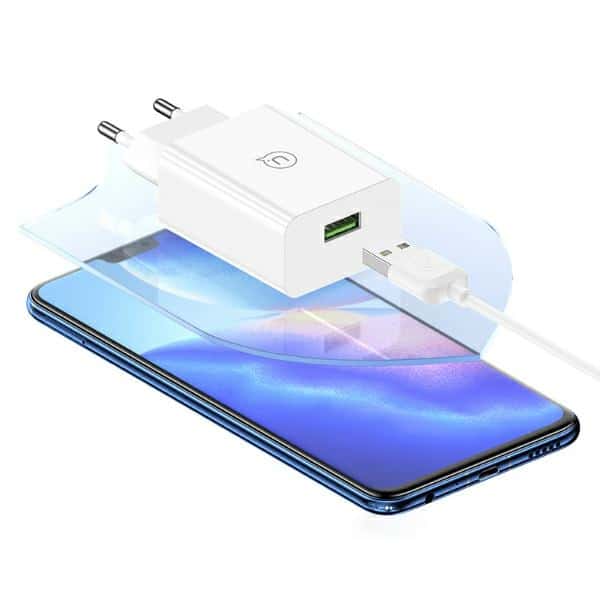USAMS Ład. siec. 18W + kabel USB-C/USB-A1m Fast Charging SC SCXLTZ02 λευκό - Image 7