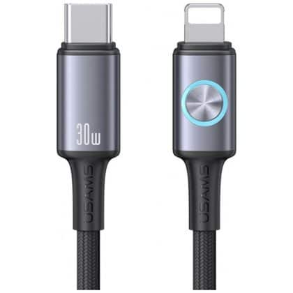 Καλώδιο USAMS Huan Series SJ753 30W USB-C σε Lightning 1,2 m tarnish