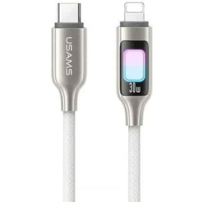 Καλώδιο USAMS TC Series SJ749 30W USB-C σε Lightning 1,2 m τιτάνιο