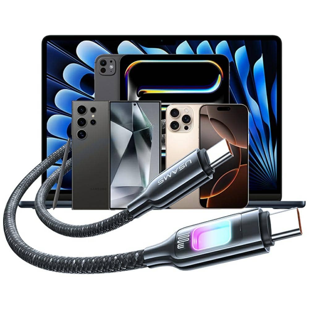 Καλώδιο USAMS TC Series SJ750 100W USB-C σε USB-C 1,2 m tarnish - Image 4