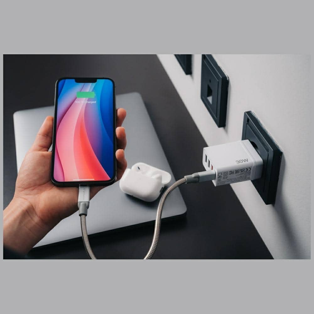 Verbatim 30W Wall Charger 3xUSB-A/USB-C PD 3.0 CHR-30EU2 λευκό 49701 - Image 4