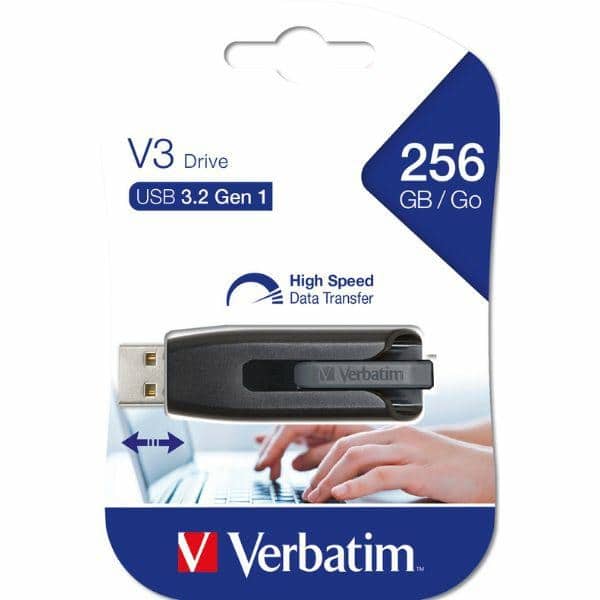 Verbatim USB-A 3.2 Gen 1 Flash Drive 256GB μαύρο 49168 - Image 4