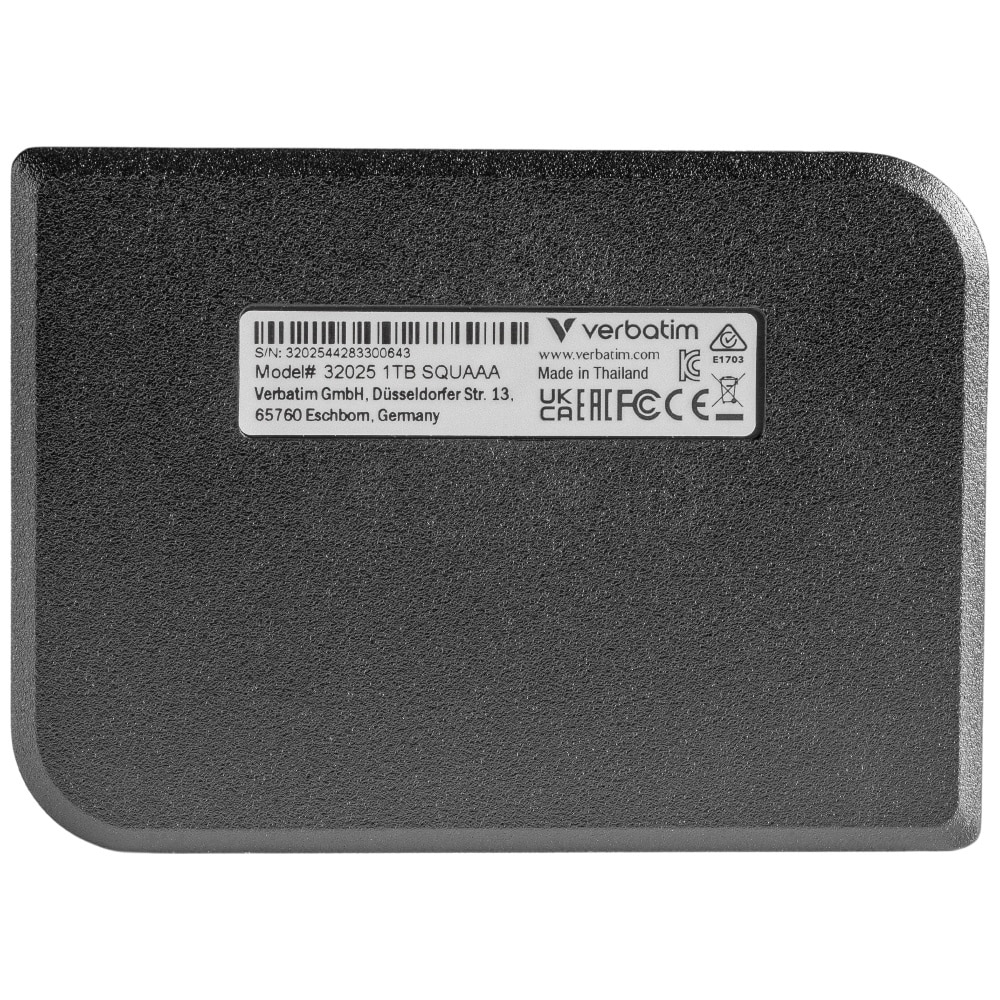 Εξωτερικός δίσκος Verbatim Mini Diamond SSD 1TB USB-C 3.2 Gen μαύρο - Image 12