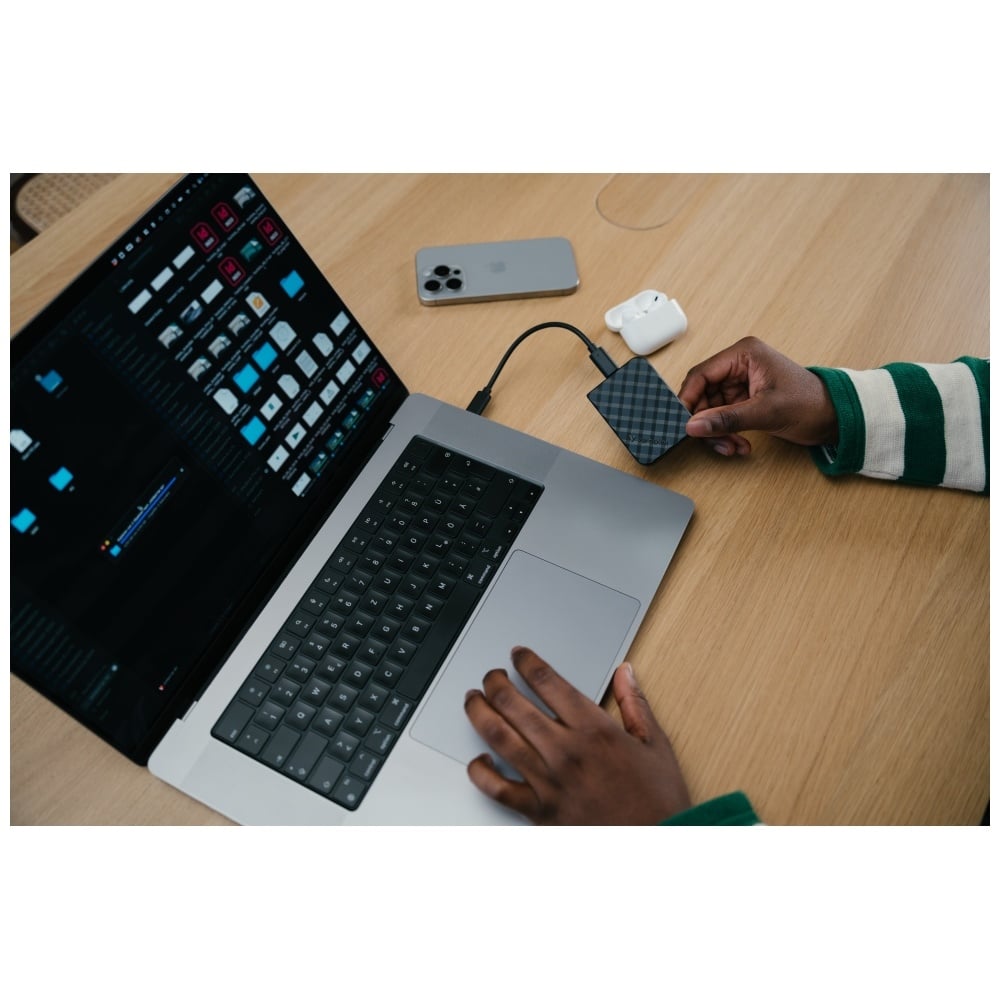 Εξωτερικός δίσκος Verbatim Mini Diamond SSD 1TB USB-C 3.2 Gen μαύρο - Image 14