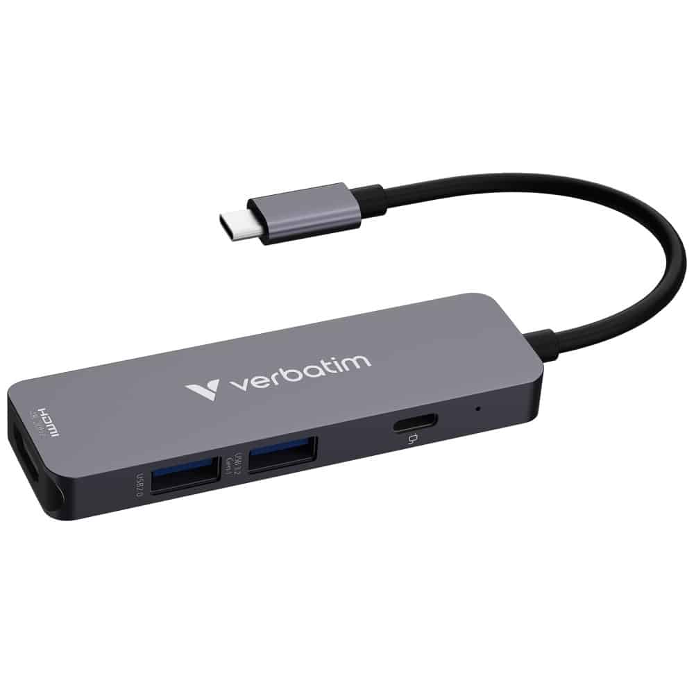 Hub Verbatim USB-C/HDMI/USB-A 3.2/USB-A 2.0 αλουμινίου 32155 - Image 4