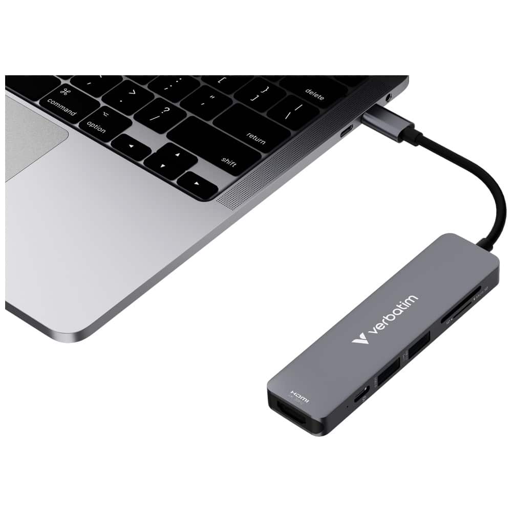 Hub Verbatim USB-C/HDMI/USB-A 3.2/USB-A 2.0/SD/microSD αλουμινίου 32156 - Image 7