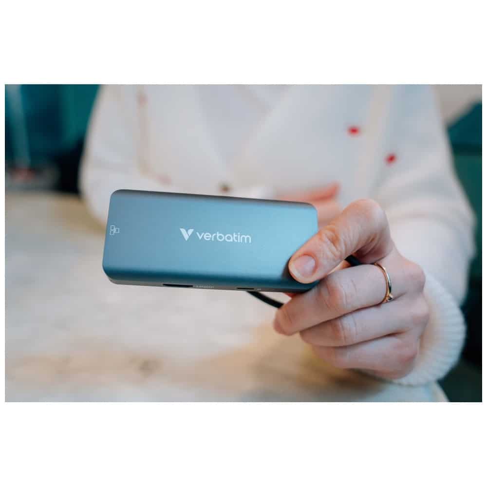 Hub Verbatim USB-C/HDMI/3xUSB-A 3.2/RJ45 αλουμινίου 32157 - Image 10