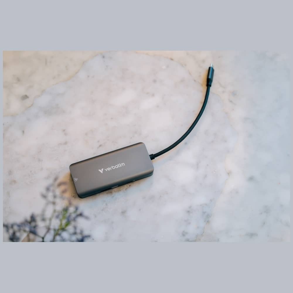 Hub Verbatim USB-C/HDMI/3xUSB-A 3.2/RJ45 αλουμινίου 32157 - Image 11