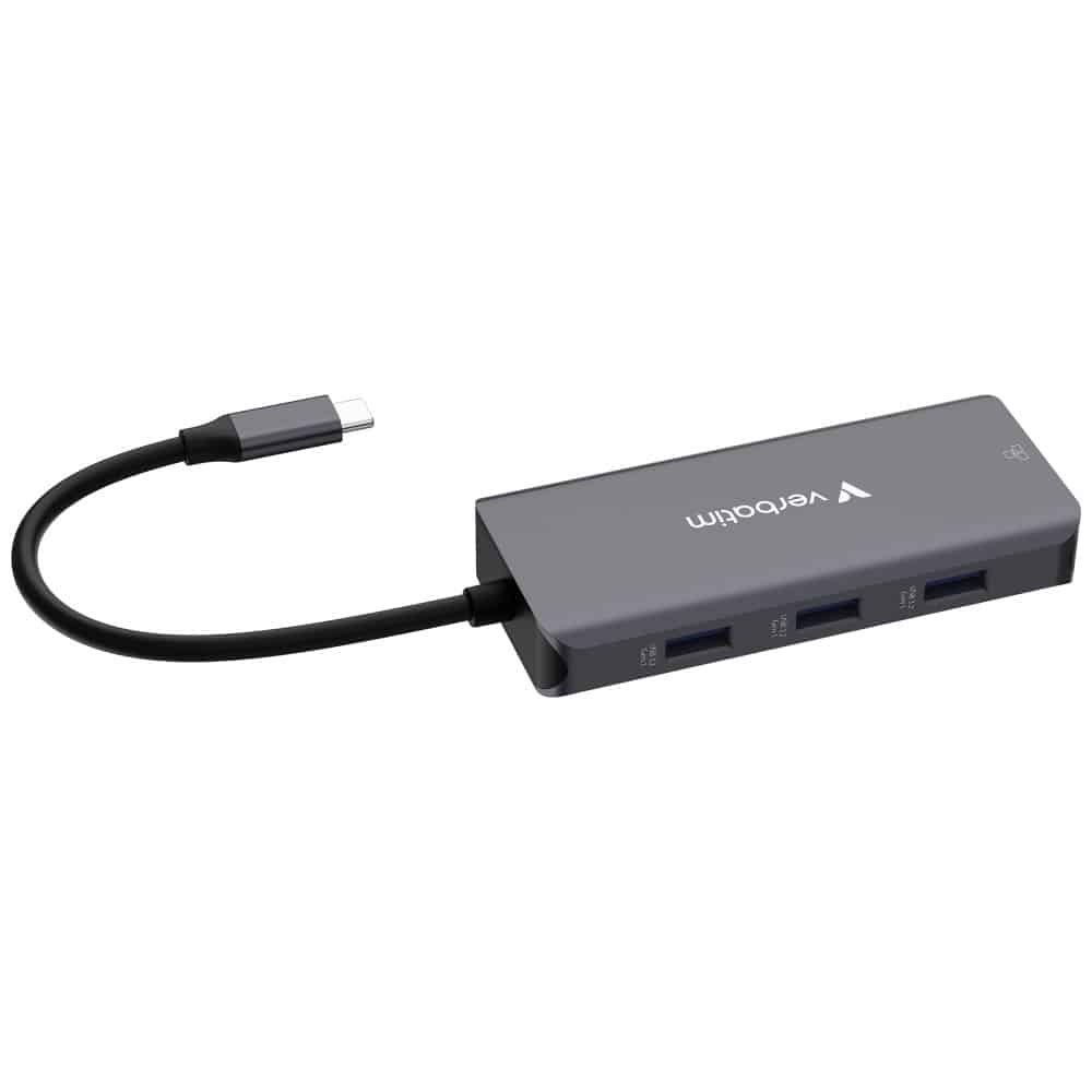 Hub Verbatim USB-C/HDMI/3xUSB-A 3.2/RJ45 αλουμινίου 32157 - Image 4