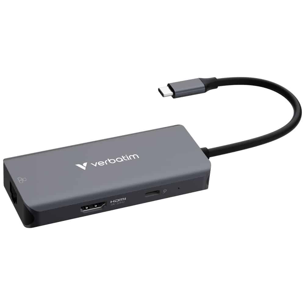 Hub Verbatim USB-C/HDMI/3xUSB-A 3.2/RJ45 αλουμινίου 32157 - Image 5