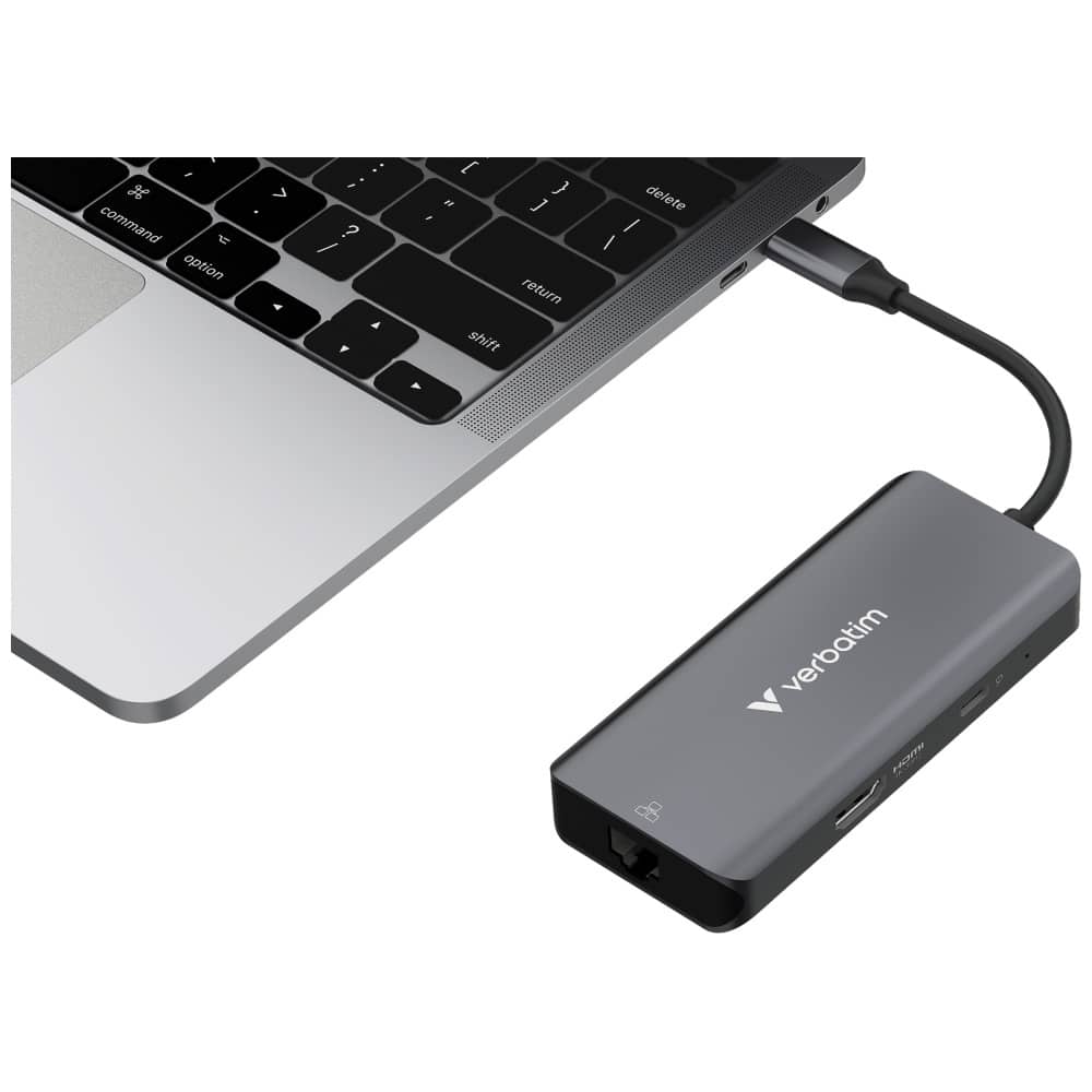 Hub Verbatim USB-C/HDMI/3xUSB-A 3.2/RJ45 αλουμινίου 32157 - Image 7