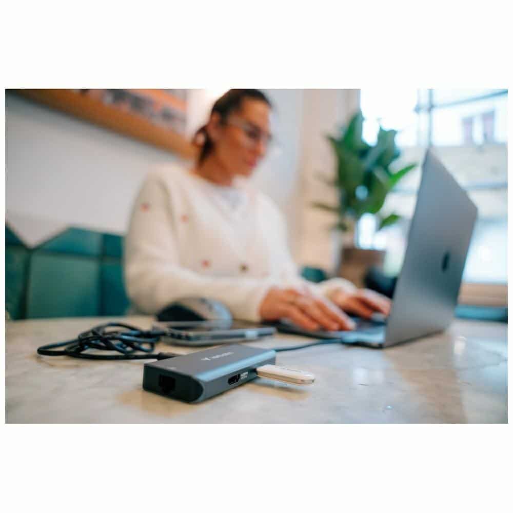 Hub Verbatim USB-C/HDMI/3xUSB-A 3.2/RJ45 αλουμινίου 32157 - Image 9