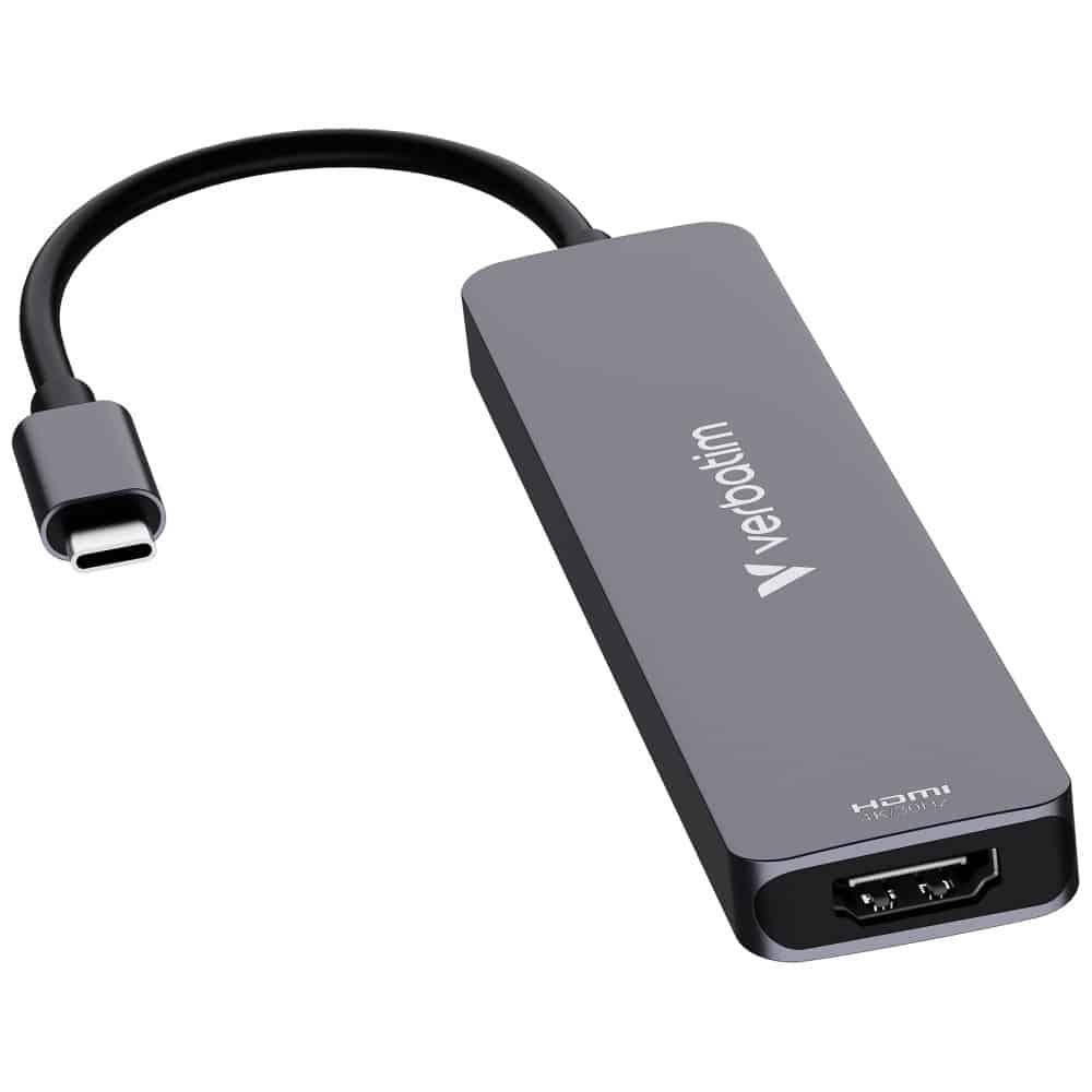 Hub Verbatim HDMI/USB-C 3.2/USB-C/2xUSB-A 3.2/SD/microSD αλουμινίου 32158 - Image 3