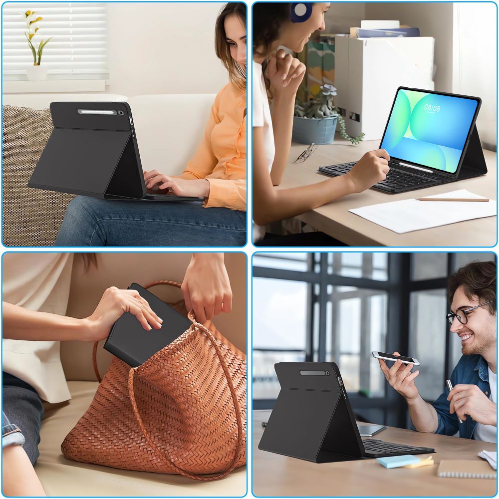 Tech-Protect Sc Pen με Πληκτρολογιο Galaxy Tab S10 Fe+ Plus 13.1 X620 / X626b Μαυρο - Image 10