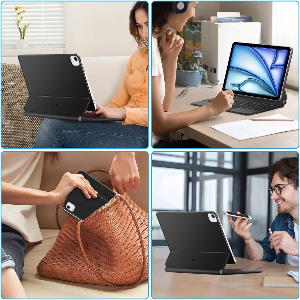 Tech-Protect Μαγνητικη Θηκη Smart Case + Πληκτρολογιο Για iPad Air 10.9” 4 / 5 / 2020-2022 / 11” 6 / 7 / 2024-2025 Μαυρη - Image 11