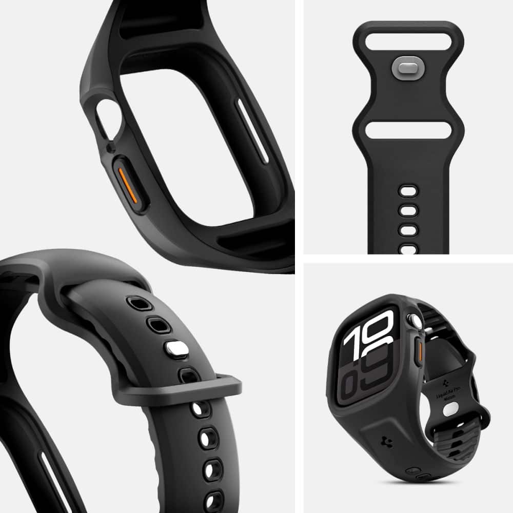 Spigen Liquid Air - Apple Watch 10 - Μαύρο - Image 12