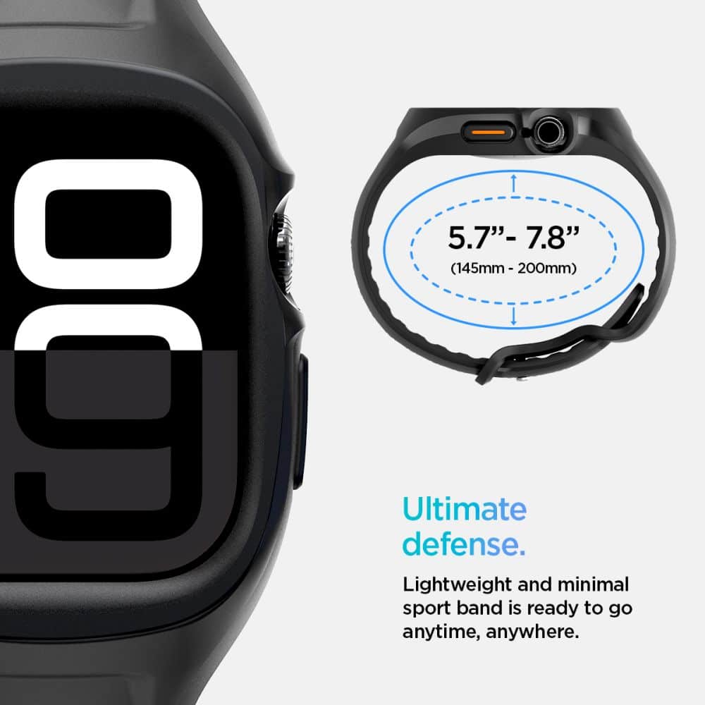 Spigen Liquid Air - Apple Watch 10 - Μαύρο - Image 13