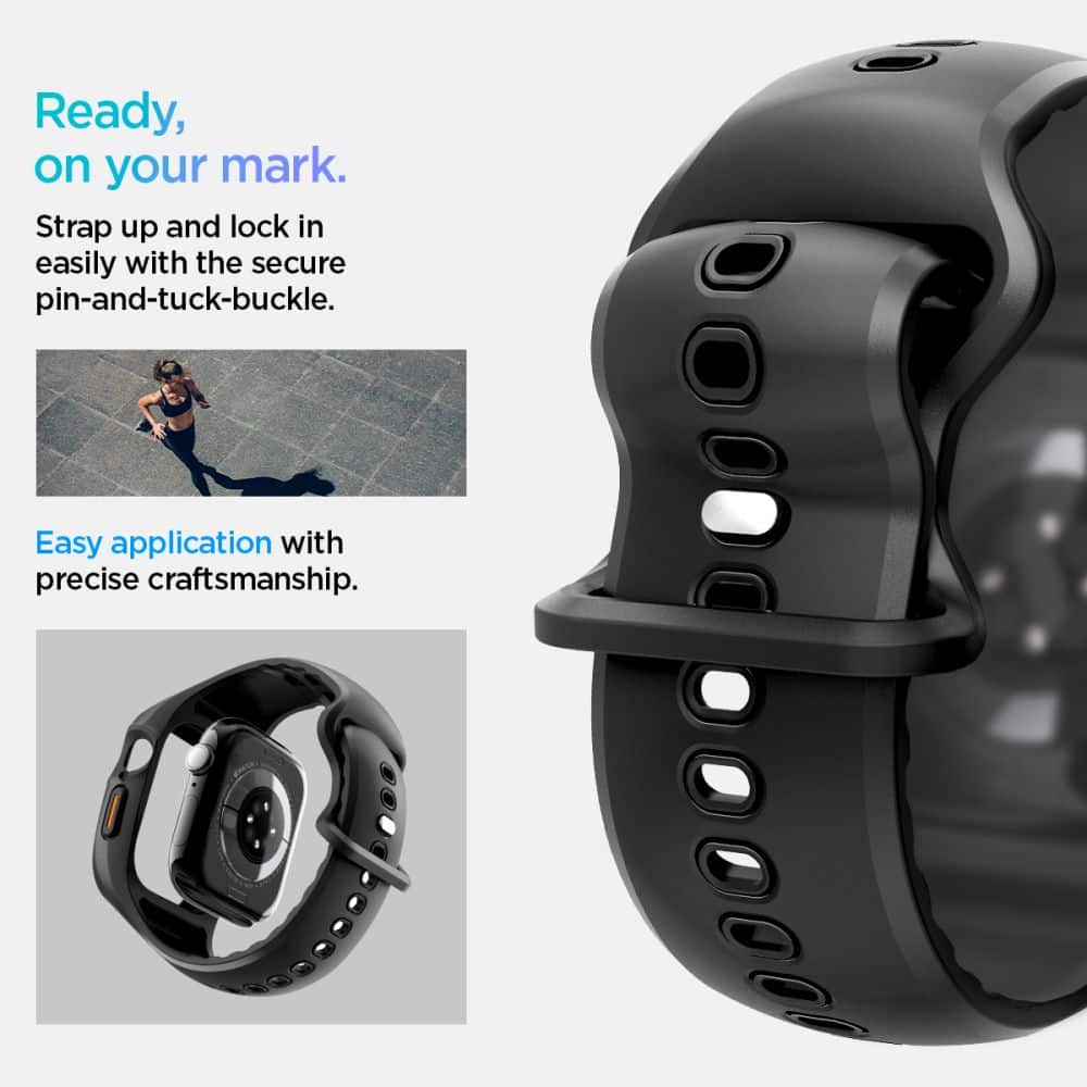 Spigen Liquid Air - Apple Watch 10 - Μαύρο - Image 15