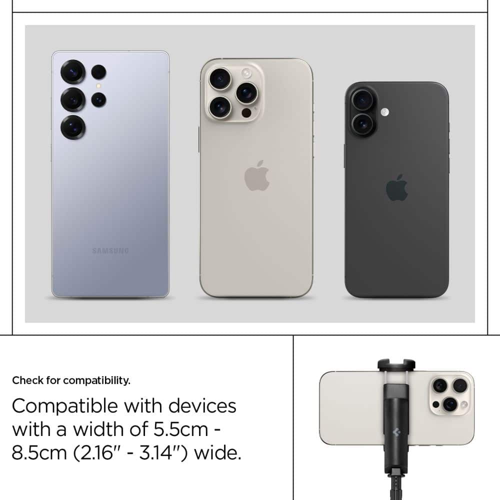 Τρίποδο Selfie Stick Με Bluetooth Spigen S541w, Μαύρο - Image 16