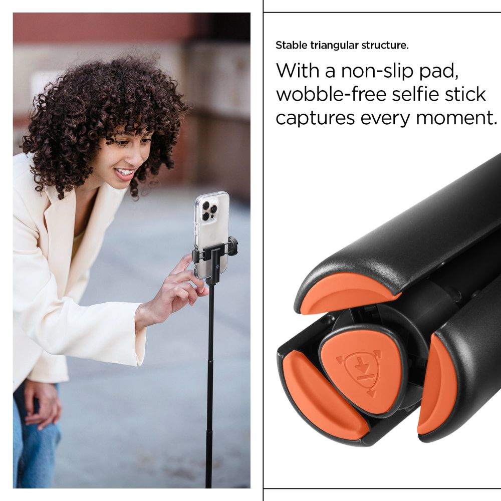 Τρίποδο Selfie Stick Με Bluetooth Spigen S541w, Μαύρο - Image 19