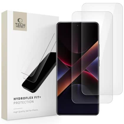 Προστασία Οθόνης Hydroflex Fit+ Tech-Protect 2 Τεμαχίων Για Xiaomi Redmi Note 14 Pro 5g / 14 Pro+ Plus 5g / Poco X7 5g, Διαφανη