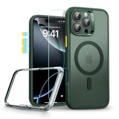 ESR Classic Pro Set HaloLock - θήκη για Apple iPhone 16 Pro Max - Πράσινο