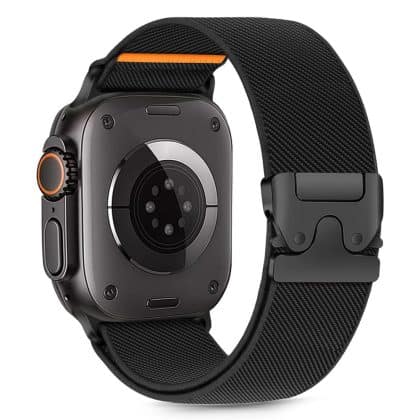 TECH-PROTECT NYLON CLASP - θήκη για Apple Watch 6 / 7 8 9 10 SE Ultra 1 2 - Μαύρο