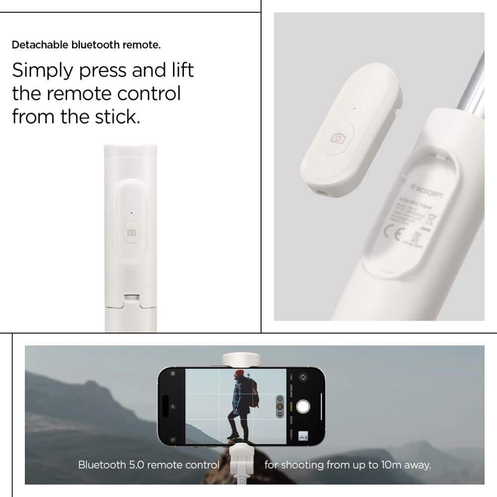 Τρίποδο Selfie Stick Με Bluetooth Spigen S541w, Μπεζ - Image 20