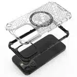 Techsuit HoneyComb Shield MagSafe - θήκη για Apple iPhone 15 Pro Max - Μαύρο - Image 4