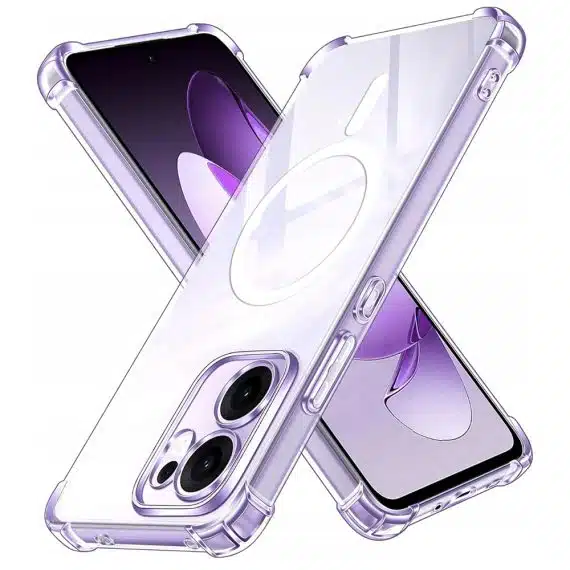 Techsuit Shockproof Clear Silicone MagSafe - θήκη για Oppo Reno13 F 4G - Διάφανο