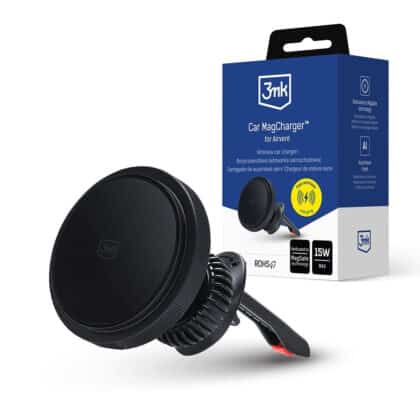 3MK Car MagCharger 15W επαγωγική βάση φόρτισης για αεραγωγό μαύρο