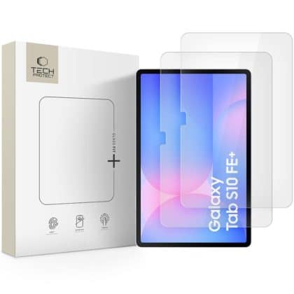 Σκληρυμένο γυαλί TECH-PROTECT GLASS FIT+ Συσκευασία 2 τεμαχίων για Galaxy Tab S10 FE+ Plus 13.1 X620 / X626B Διαφανές